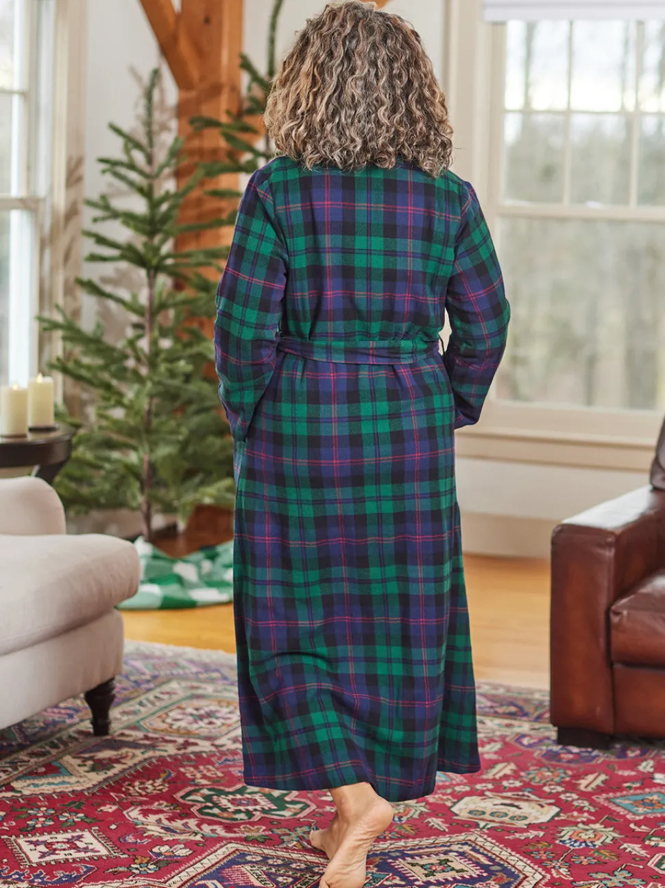 Yuletide Flannel Robe