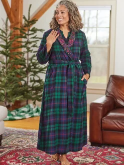 Yuletide Flannel Robe