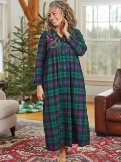 Yuletide Plaid Nightgown